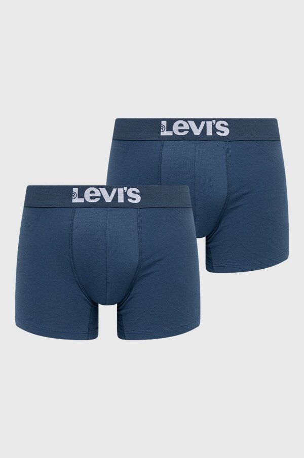 Levi's Boxeri bărbați, culoarea albastru marin