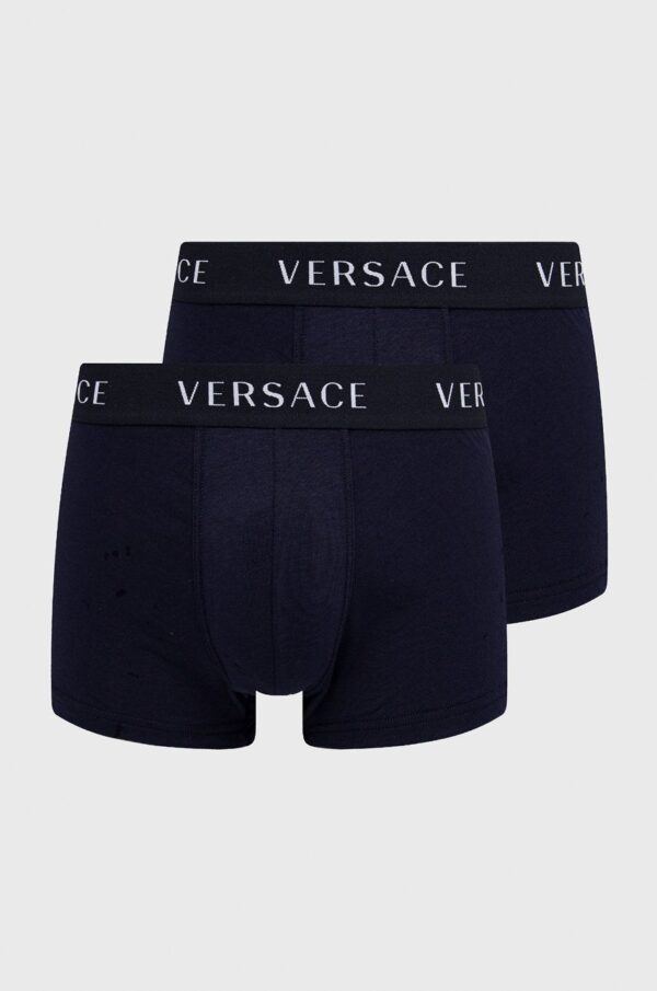 Versace boxeri (2-pack) bărbați, culoarea bleumarin