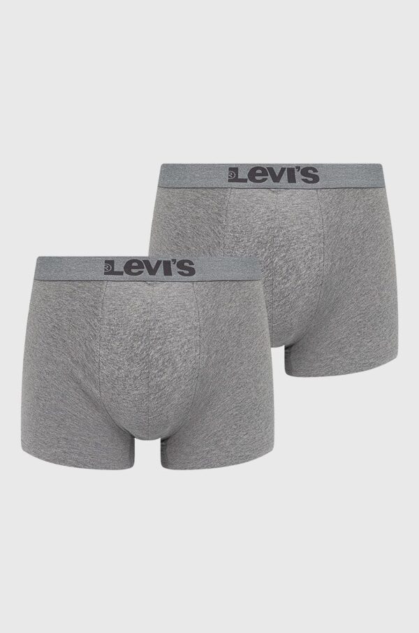 Levi's boxeri (2-pack) barbati, culoarea gri