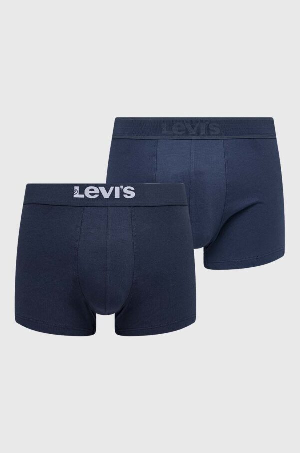 Levi's boxeri 2-pack bărbați, culoarea bleumarin 37149.0827-002