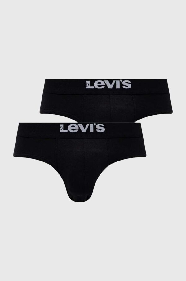 Levi's slip 2-pack barbati, culoarea negru