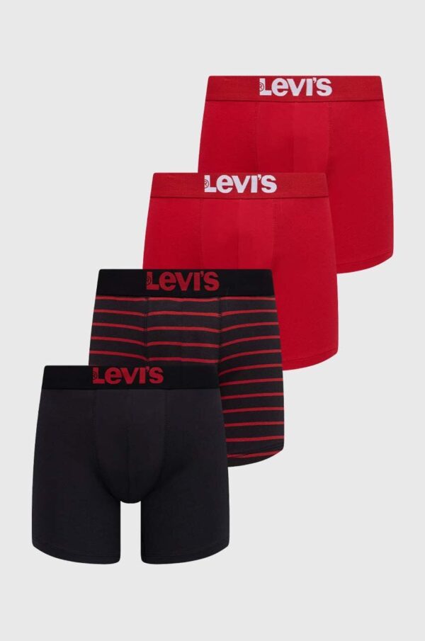 Levi's boxeri 4-pack bărbați, culoarea negru