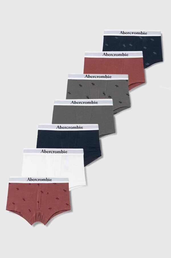 Abercrombie & Fitch boxeri copii 7-pack culoarea bordo