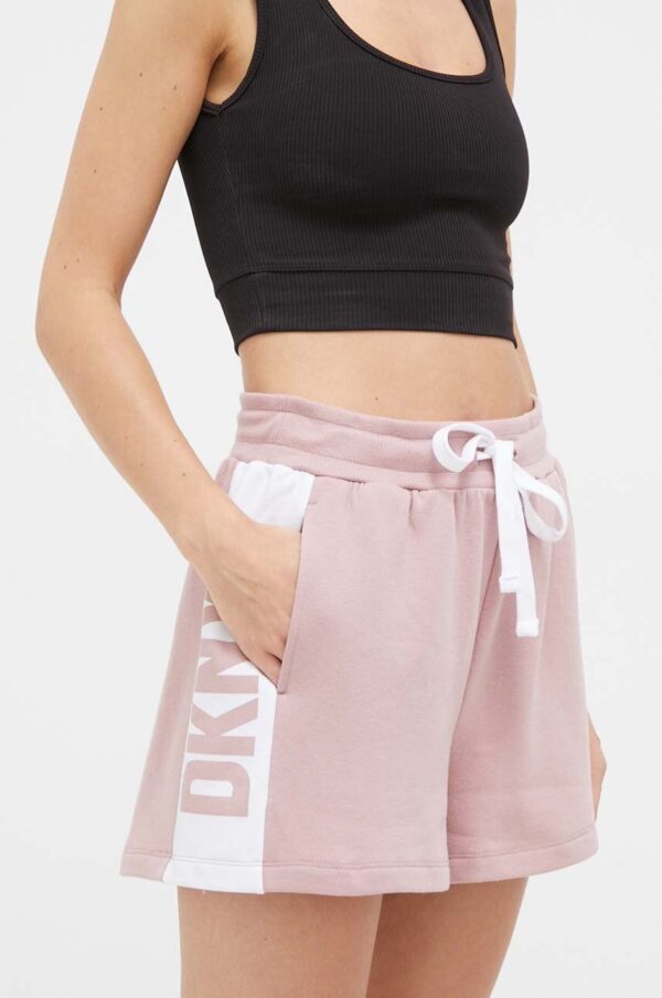 Dkny pantaloni scurti de pijama femei, culoarea roz