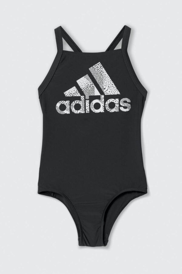 adidas Performance costum de baie copii culoarea negru