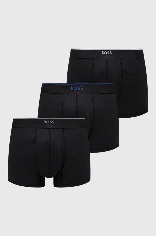 BOSS boxeri 3-pack barbati, culoarea negru