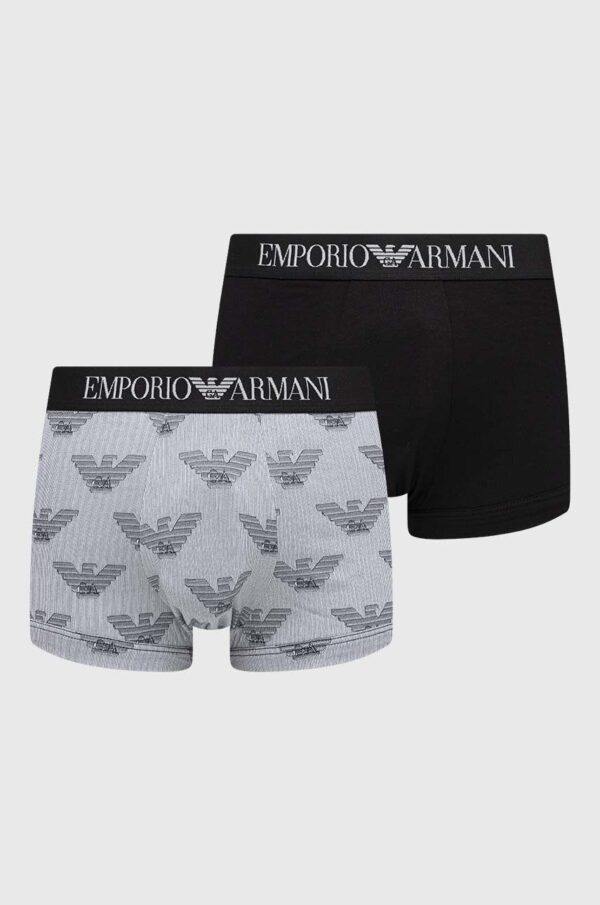 Emporio Armani Underwear boxeri 2-pack barbati, culoarea albastru marin