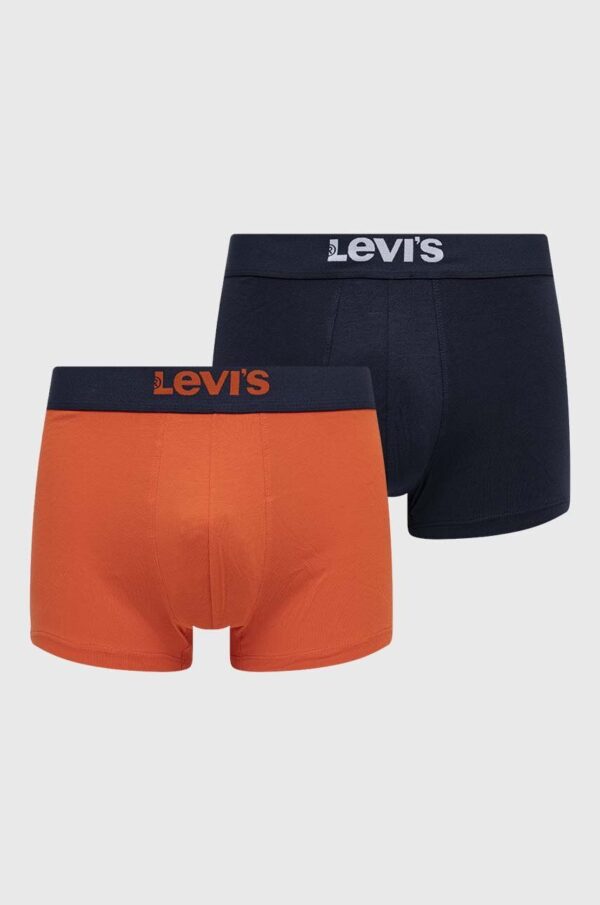 Levi's boxeri 2-pack barbati, culoarea portocaliu