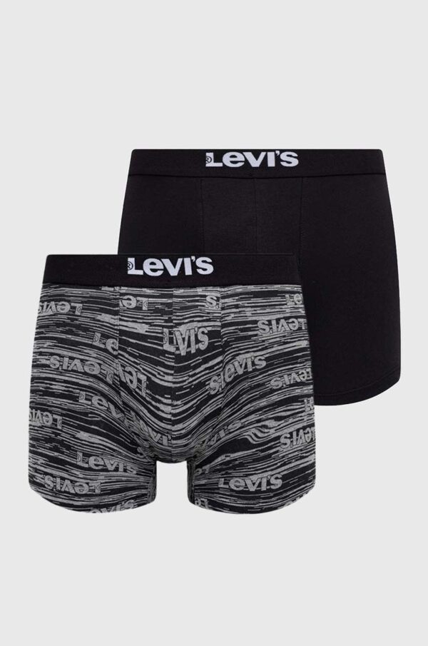 Levi's boxeri 2-pack barbati, culoarea negru