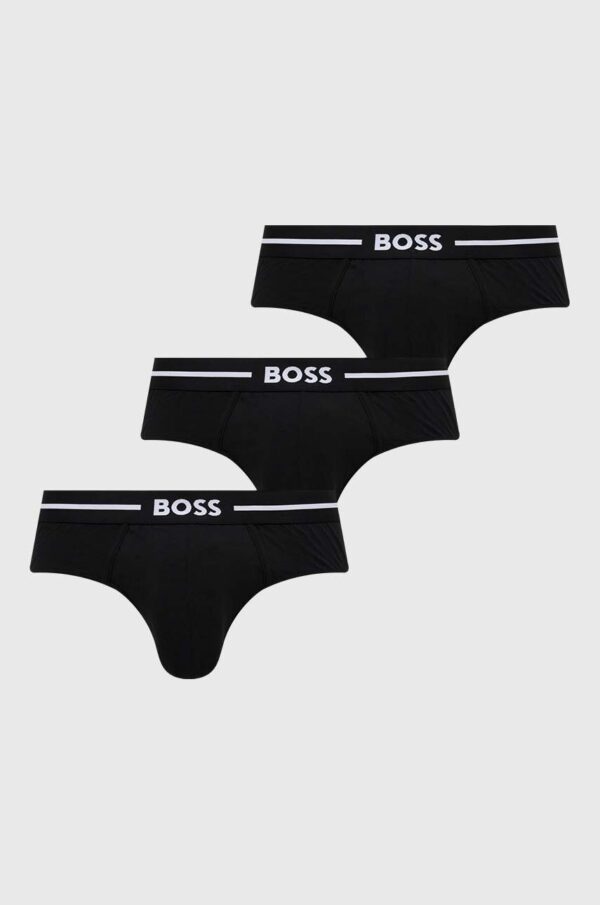 BOSS slip 3-pack barbati, culoarea negru