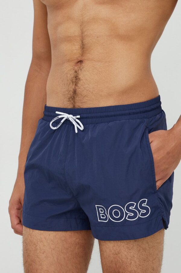 BOSS pantaloni scurti de baie culoarea albastru marin