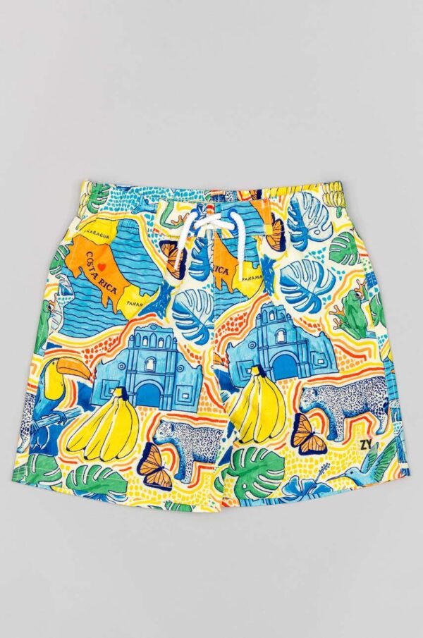 zippy pantaloni scurti de baie copii culoarea galben