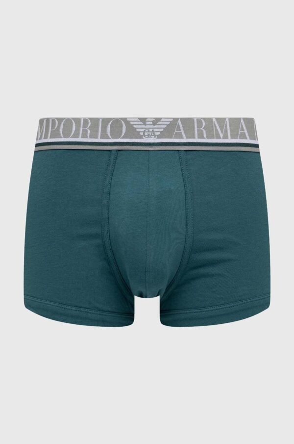 Emporio Armani Underwear boxeri barbati, culoarea verde