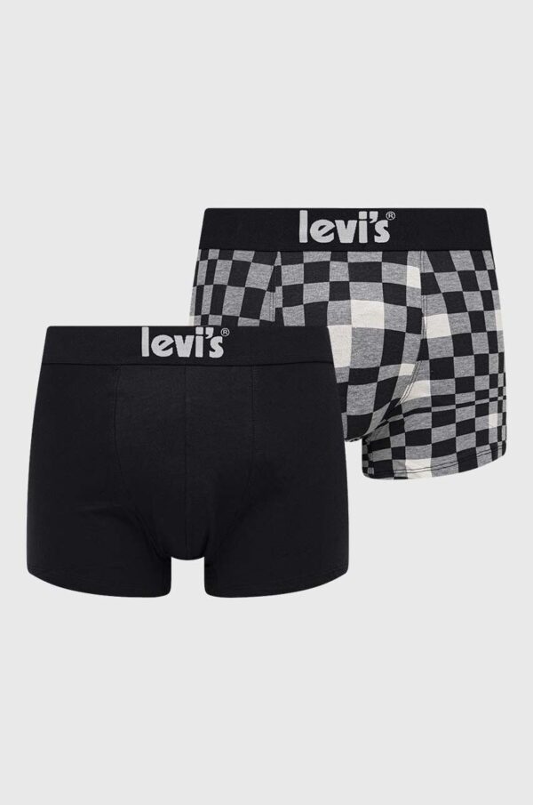 Levi's boxeri 2-pack barbati, culoarea negru