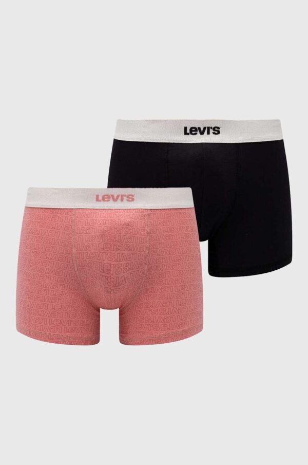 Levi's boxeri 2-pack barbati, culoarea roz