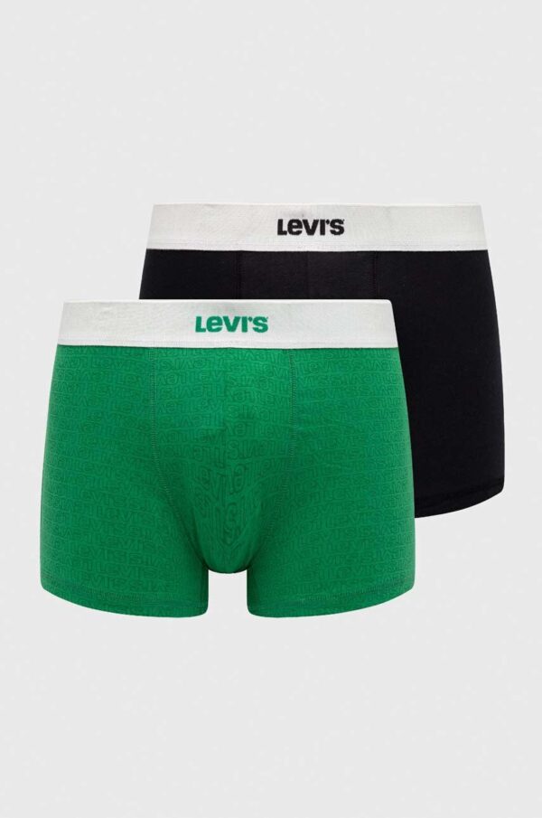 Levi's boxeri 2-pack barbati, culoarea verde