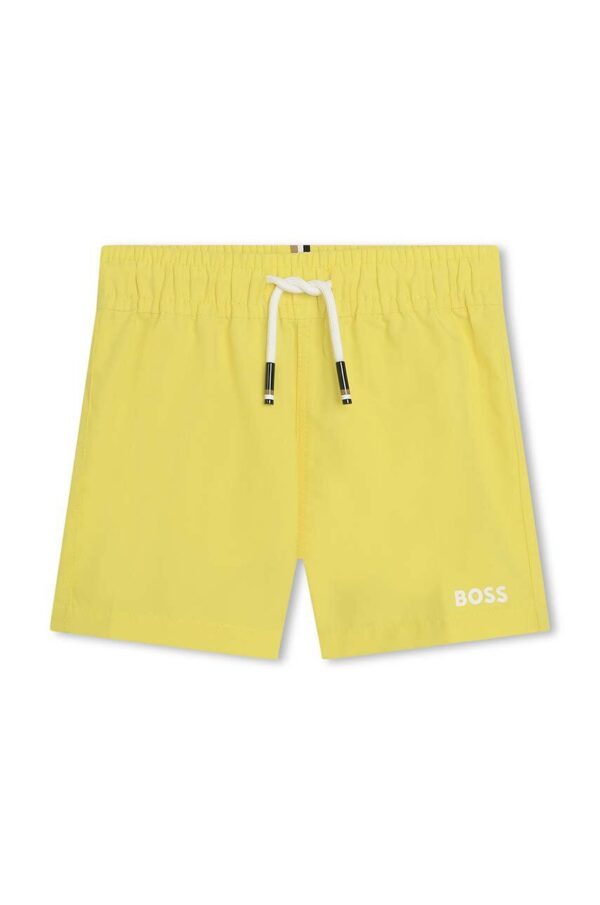 BOSS pantaloni scurti de baie copii culoarea verde