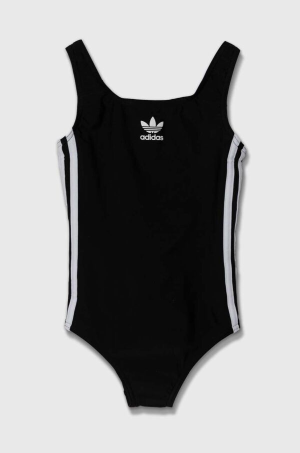 adidas Performance costum de baie dintr-o bucată pentru copii culoarea negru