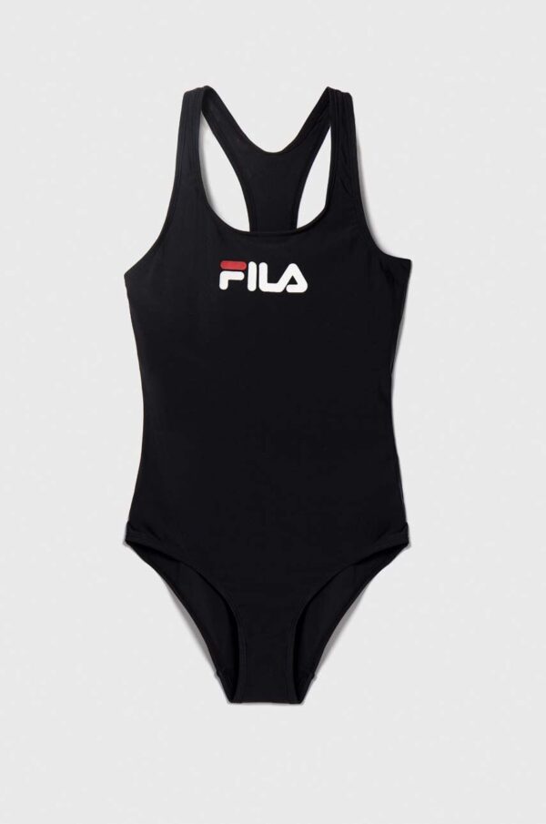 Fila costum de baie dintr-o bucată pentru copii SIBARI culoarea negru