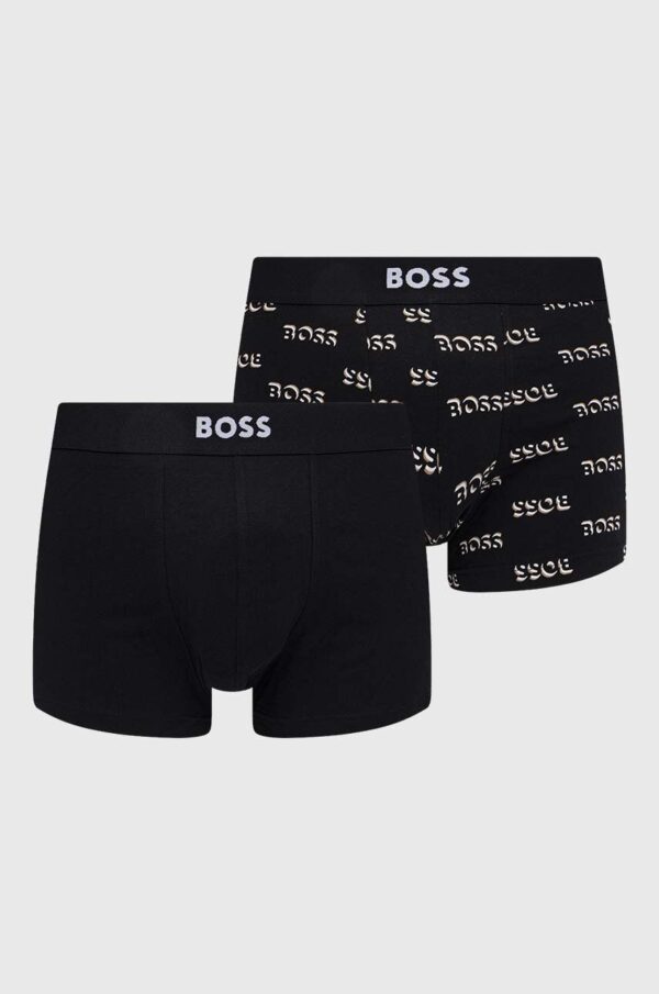 BOSS boxeri 2-pack barbati, culoarea negru