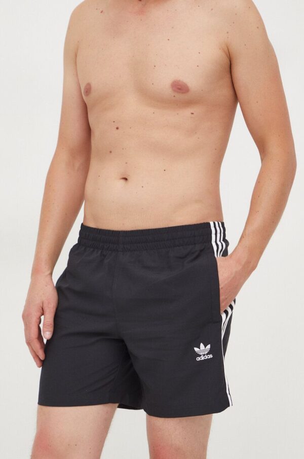 adidas Originals pantaloni scurti de baie culoarea negru