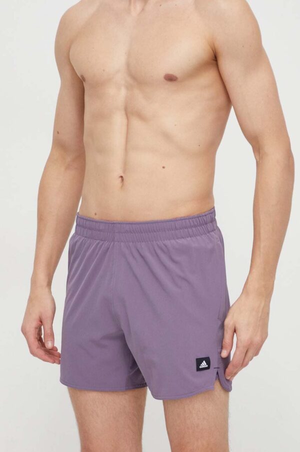 adidas pantaloni scurti de baie culoarea violet