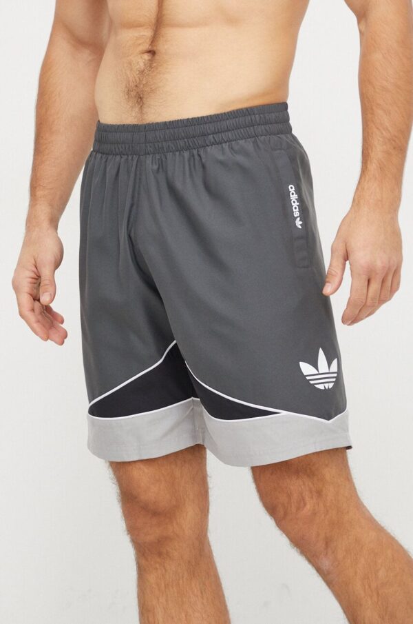 adidas Originals pantaloni scurti de baie culoarea gri