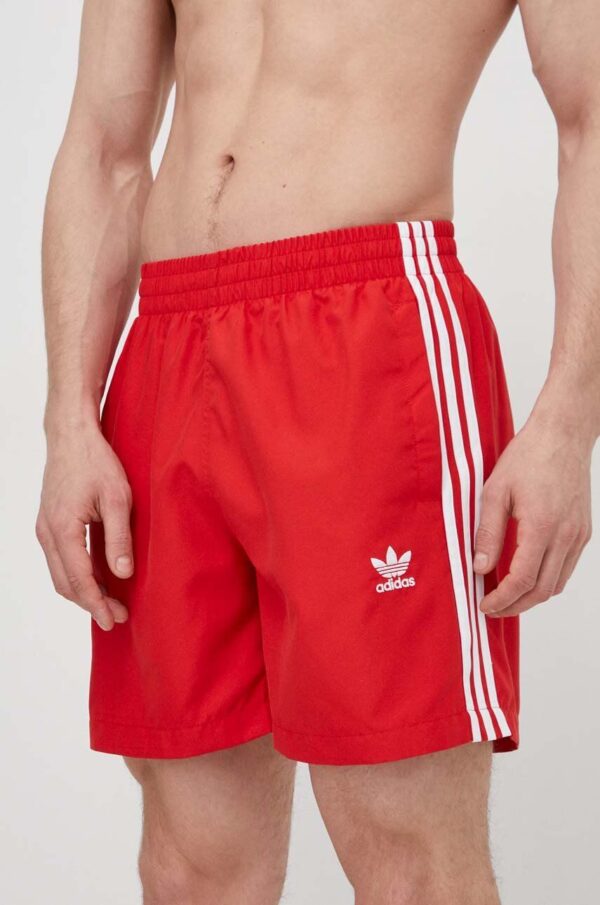 adidas Originals pantaloni scurti de baie culoarea rosu