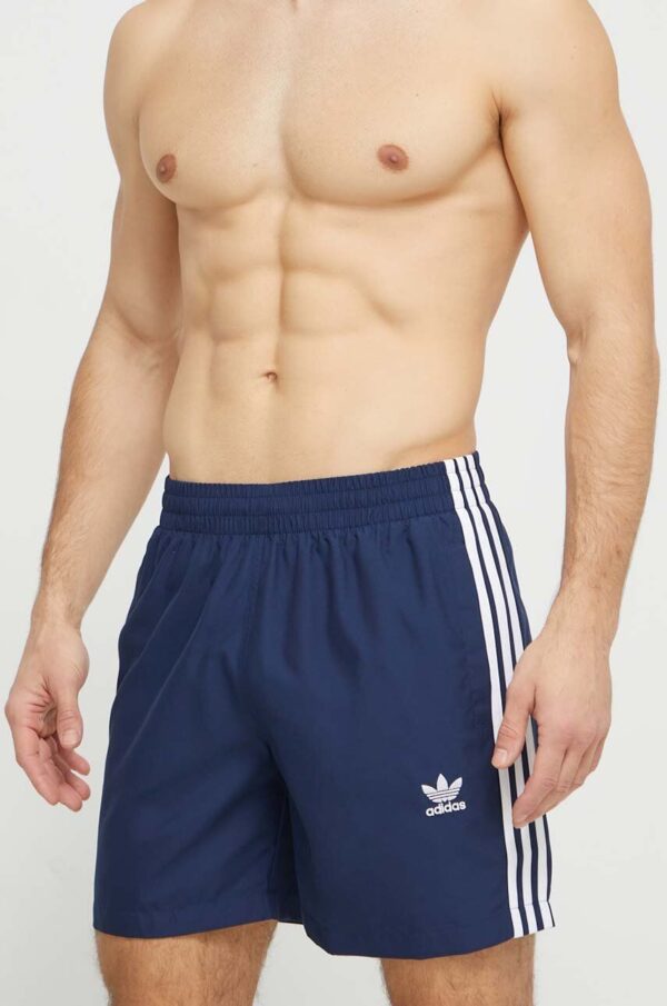 adidas Originals pantaloni scurti de baie culoarea albastru marin