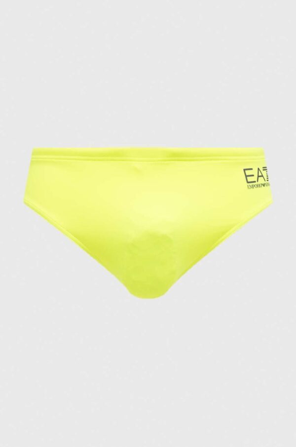 EA7 Emporio Armani costum de baie culoarea galben