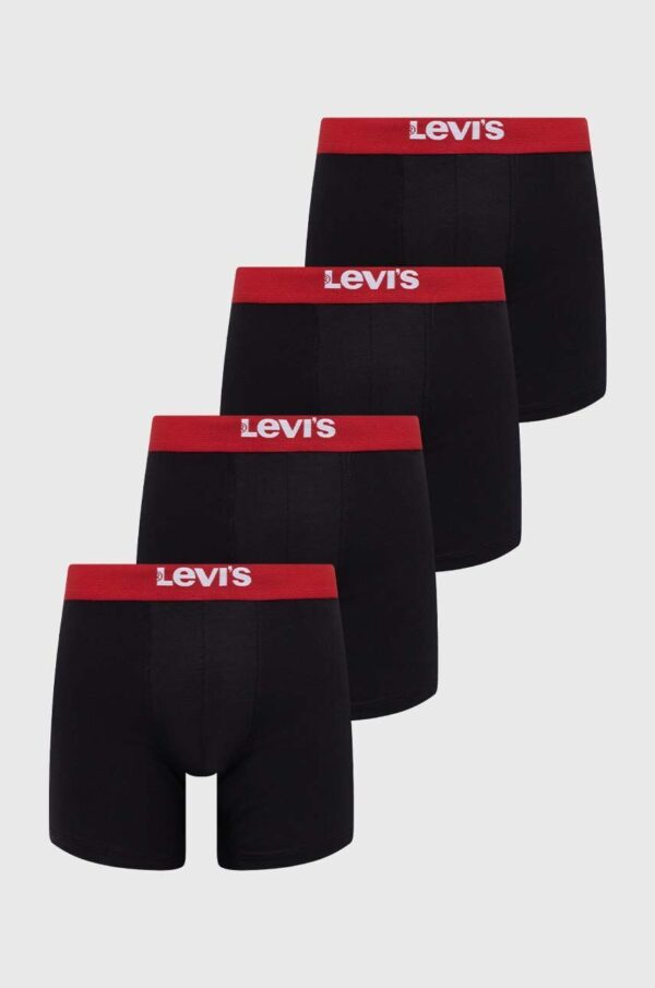 Levi's boxeri 4-pack barbati, culoarea negru