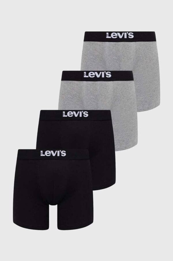 Levi's boxeri 4-pack barbati, culoarea negru