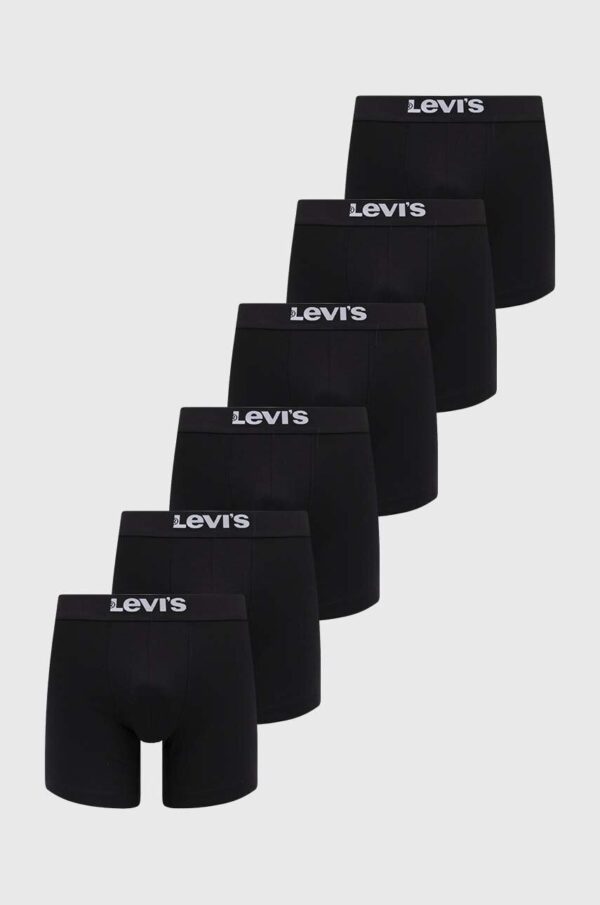 Levi's boxeri 6-pack barbati, culoarea negru