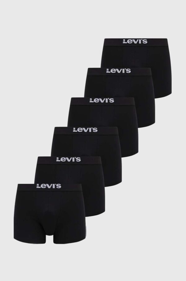 Levi's boxeri 6-pack barbati, culoarea negru