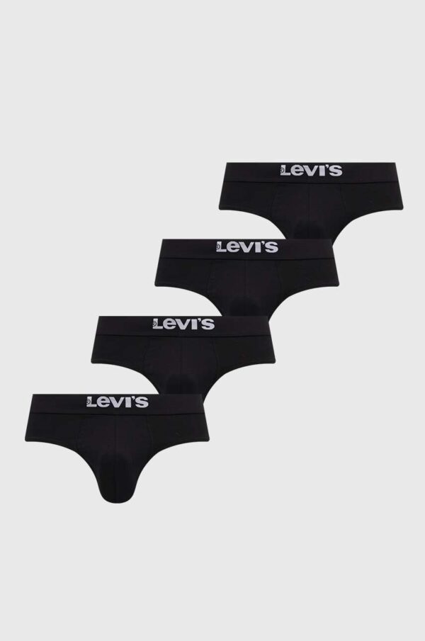 Levi's slip 4-pack barbati, culoarea negru